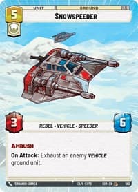 Snowspeeder (Hyperspace) - Spark of Rebellion - Star Wars: Unlimited card
