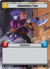 Underworld Thug (Hyperspace) - Spark of Rebellion - Star Wars: Unlimited card