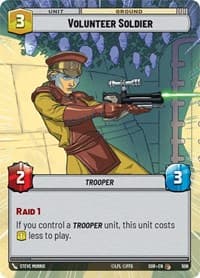 Volunteer Soldier (Hyperspace) - Spark of Rebellion - Star Wars: Unlimited card