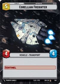 Corellian Freighter (Hyperspace) - Spark of Rebellion - Star Wars: Unlimited card