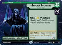 Emperor Palpatine - Galactic Ruler (Hyperspace) - Spark of Rebellion - Star Wars: Unlimited card