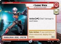 Sabine Wren - Galvanized Revolutionary (Hyperspace) - Spark of Rebellion - Star Wars: Unlimited card