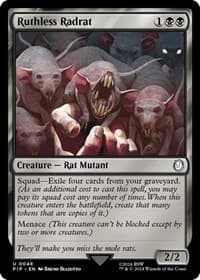 Ruthless Radrat - Universes Beyond: Fallout - Magic: The Gathering card