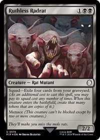 Ruthless Radrat (Surge Foil) - Universes Beyond: Fallout - Magic: The Gathering card