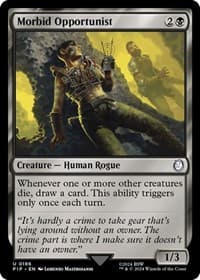 Morbid Opportunist - Universes Beyond: Fallout - Magic: The Gathering card