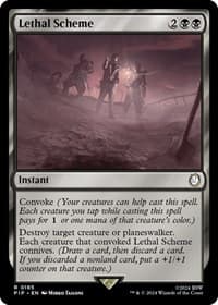 Lethal Scheme - Universes Beyond: Fallout - Magic: The Gathering card