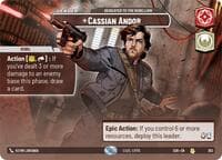 Cassian Andor - Dedicated to the Rebellion (Showcase) - Spark of Rebellion - Star Wars: Unlimited card