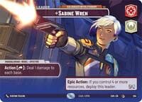 Sabine Wren - Galvanized Revolutionary (Showcase) - Spark of Rebellion - Star Wars: Unlimited card