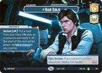 Han Solo - Audacious Smuggler (Showcase) - Spark of Rebellion - Star Wars: Unlimited card