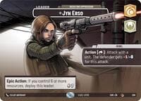 Jyn Erso - Resisting Oppression (Showcase) - Spark of Rebellion - Star Wars: Unlimited card