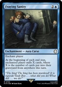 Fraying Sanity (Surge Foil) - Universes Beyond: Fallout - Magic: The Gathering card