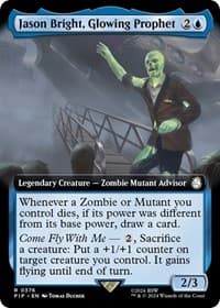 Jason Bright, Glowing Prophet (Extended Art) - Universes Beyond: Fallout - Magic: The Gathering card
