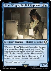 Piper Wright, Publick Reporter (Surge Foil) - Universes Beyond: Fallout - Magic: The Gathering card