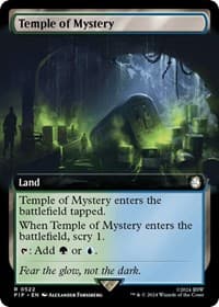Temple of Mystery (Extended Art) - Universes Beyond: Fallout - Magic: The Gathering card