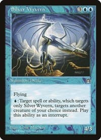 Silver Wyvern - Stronghold - Magic: The Gathering card