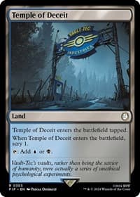 Temple of Deceit - Universes Beyond: Fallout - Magic: The Gathering card