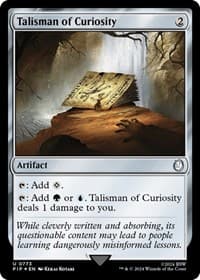 Talisman of Curiosity (Surge Foil) - Universes Beyond: Fallout - Magic: The Gathering card