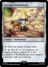 Strength Bobblehead (Surge Foil) - Universes Beyond: Fallout - Magic: The Gathering card