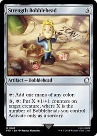 Strength Bobblehead - Universes Beyond: Fallout - Magic: The Gathering card