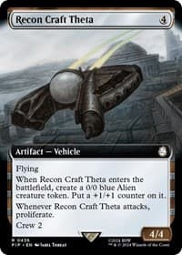 Recon Craft Theta (Extended Art) - Universes Beyond: Fallout - Magic: The Gathering card