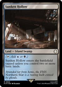 Sunken Hollow (Surge Foil) - Universes Beyond: Fallout - Magic: The Gathering card
