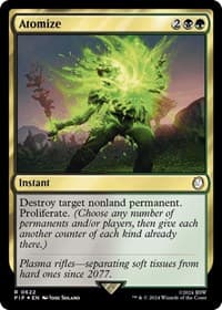 Atomize (Surge Foil) - Universes Beyond: Fallout - Magic: The Gathering card