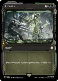 Atomize (Showcase) (Surge Foil) - Universes Beyond: Fallout - Magic: The Gathering card