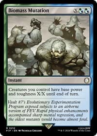 Biomass Mutation - Universes Beyond: Fallout - Magic: The Gathering card