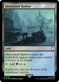 Hinterland Harbor (Surge Foil) - Universes Beyond: Fallout - Magic: The Gathering card