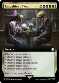 Casualties of War (Extended Art) - Universes Beyond: Fallout - Magic: The Gathering card