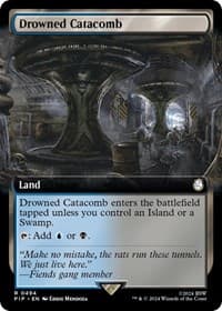 Drowned Catacomb (Extended Art) - Universes Beyond: Fallout - Magic: The Gathering card