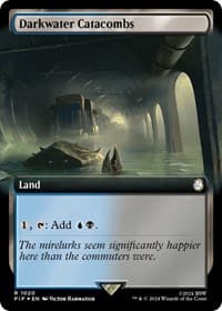 Darkwater Catacombs (Extended Art) (Surge Foil) - Universes Beyond: Fallout - Magic: The Gathering card