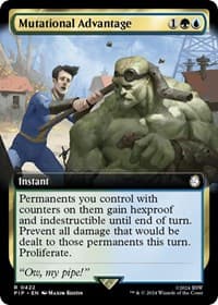 Mutational Advantage (Extended Art) - Universes Beyond: Fallout - Magic: The Gathering card