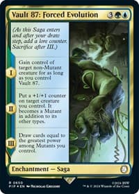 Vault 87: Forced Evolution (Surge Foil) - Universes Beyond: Fallout - Magic: The Gathering card