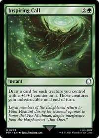 Inspiring Call - Universes Beyond: Fallout - Magic: The Gathering card