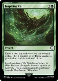 Inspiring Call (Surge Foil) - Universes Beyond: Fallout - Magic: The Gathering card