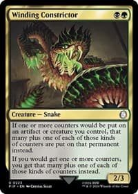 Winding Constrictor - Universes Beyond: Fallout - Magic: The Gathering card