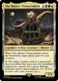 The Master, Transcendent - Universes Beyond: Fallout - Magic: The Gathering card