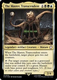 The Master, Transcendent (Surge Foil) - Universes Beyond: Fallout - Magic: The Gathering card