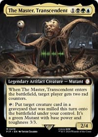 The Master, Transcendent (Extended Art) - Universes Beyond: Fallout - Magic: The Gathering card