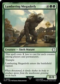 Lumbering Megasloth - Universes Beyond: Fallout - Magic: The Gathering card