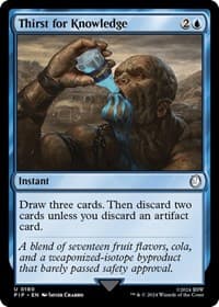 Thirst for Knowledge - Universes Beyond: Fallout - Magic: The Gathering card