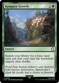 Rampant Growth - Universes Beyond: Fallout - Magic: The Gathering card