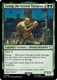 Strong, the Brutish Thespian - Universes Beyond: Fallout - Magic: The Gathering card