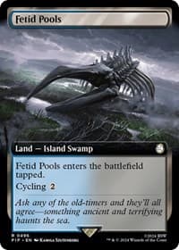 Fetid Pools (Extended Art) - Universes Beyond: Fallout - Magic: The Gathering card