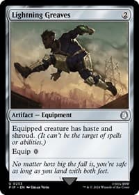 Lightning Greaves - Universes Beyond: Fallout - Magic: The Gathering card