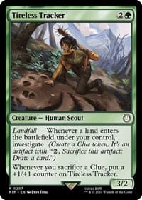 Tireless Tracker - Universes Beyond: Fallout - Magic: The Gathering card
