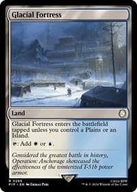 Glacial Fortress - Universes Beyond: Fallout - Magic: The Gathering card