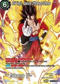 SS4 Vegito, Sparking Offense and Defense (SPR) - Beyond Generations - Dragon Ball Super: Masters card