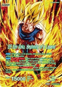 Son Goku // SS Son Goku, Beginning of a Legend (SLR) - Beyond Generations - Dragon Ball Super: Masters card